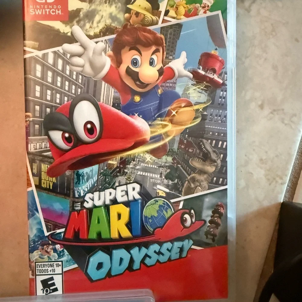 Complete Nintendo Switch system with Red and Blue Joy-Con Controllers